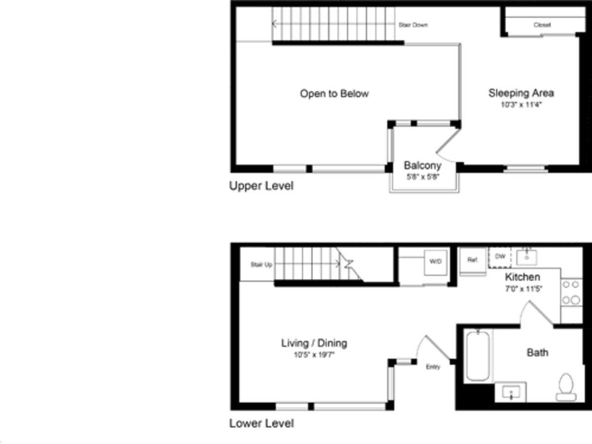 Floorplan diagram for Loft AB, showing Studio