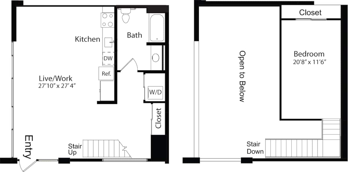 Floorplan diagram for F4, showing Studio