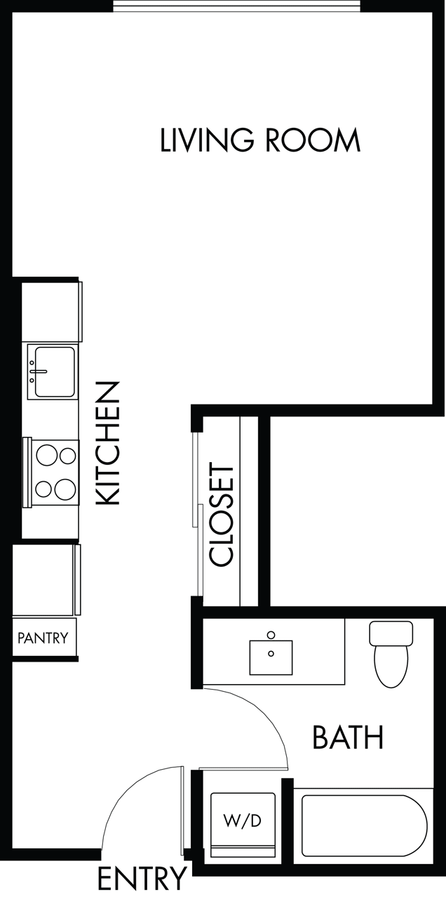 Floorplan diagram for S.8, showing Studio