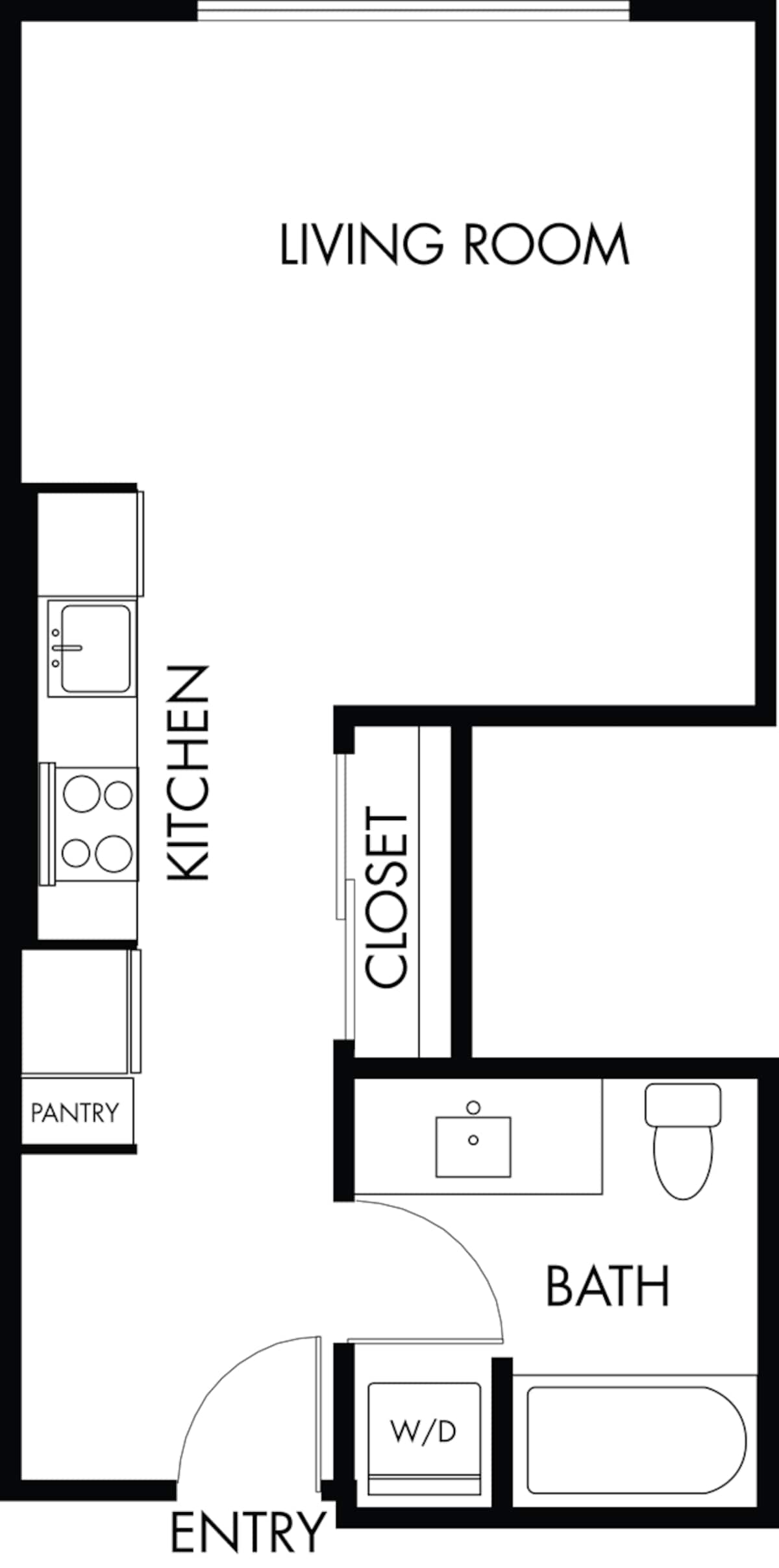 Floorplan diagram for S.8, showing Studio