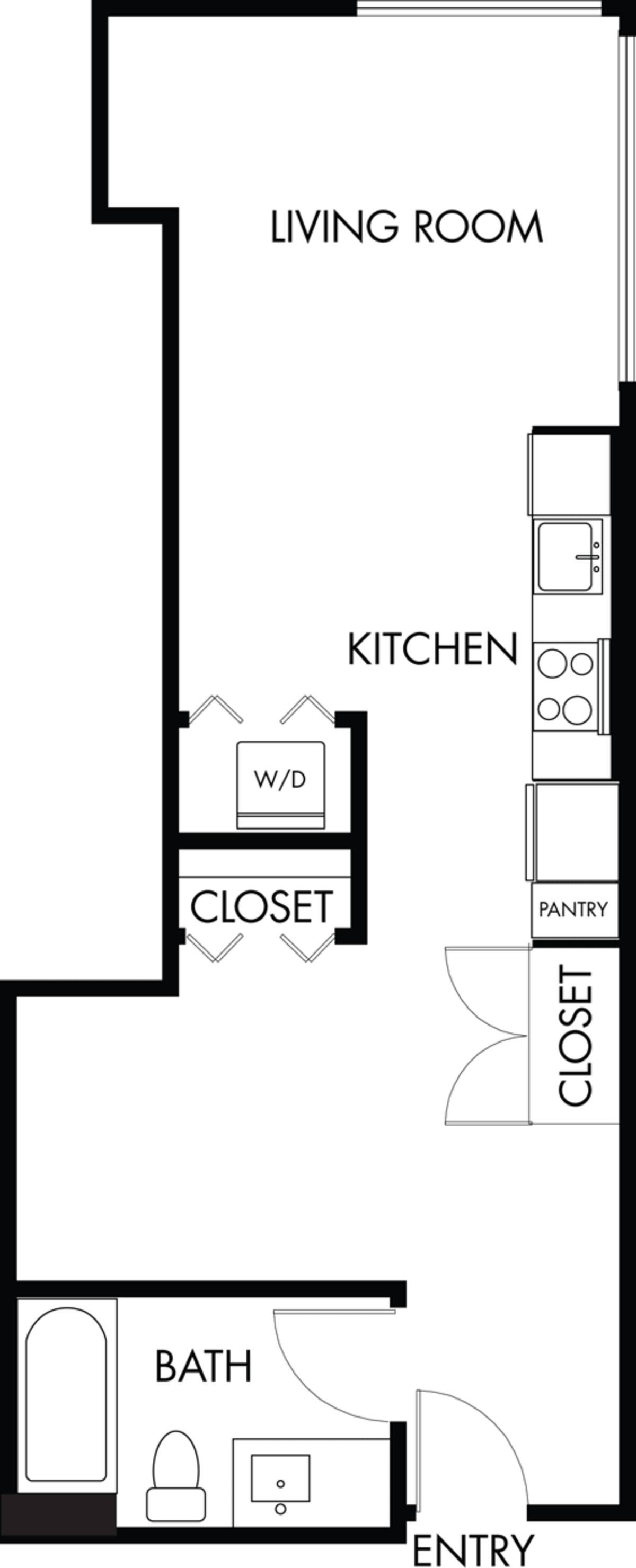 Floorplan diagram for S.7, showing Studio