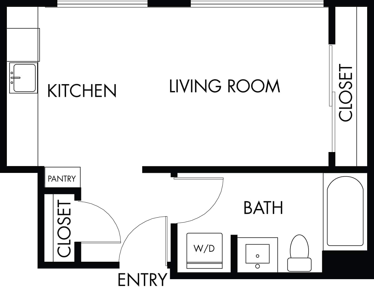 Floorplan diagram for S.5, showing Studio