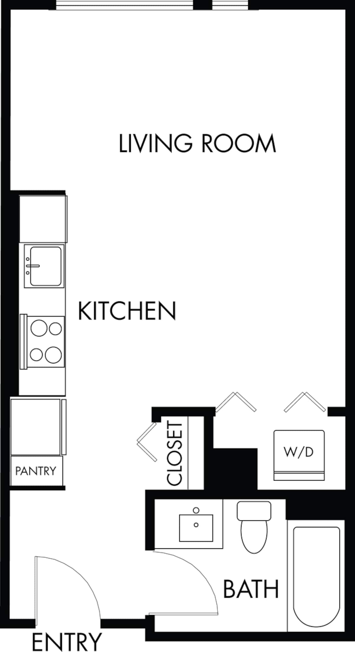 Floorplan diagram for S.4, showing Studio