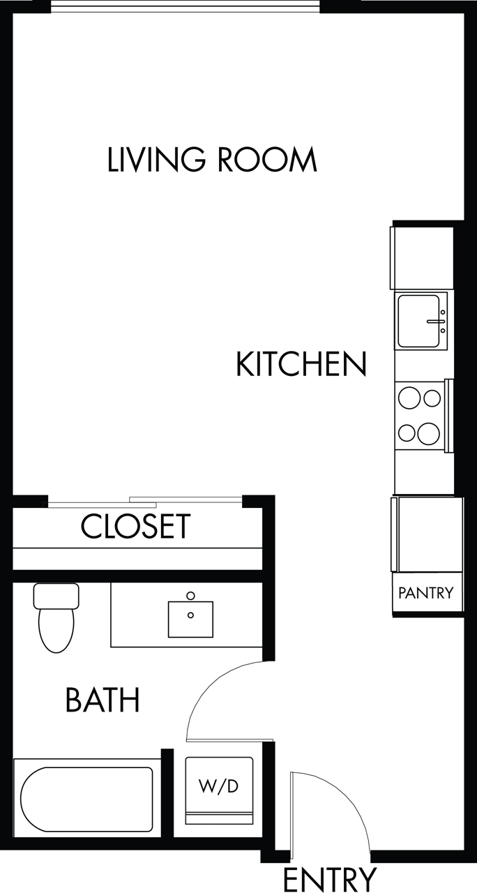 Sơ đồ mặt bằng cho S.3, hiển thị Phòng studio