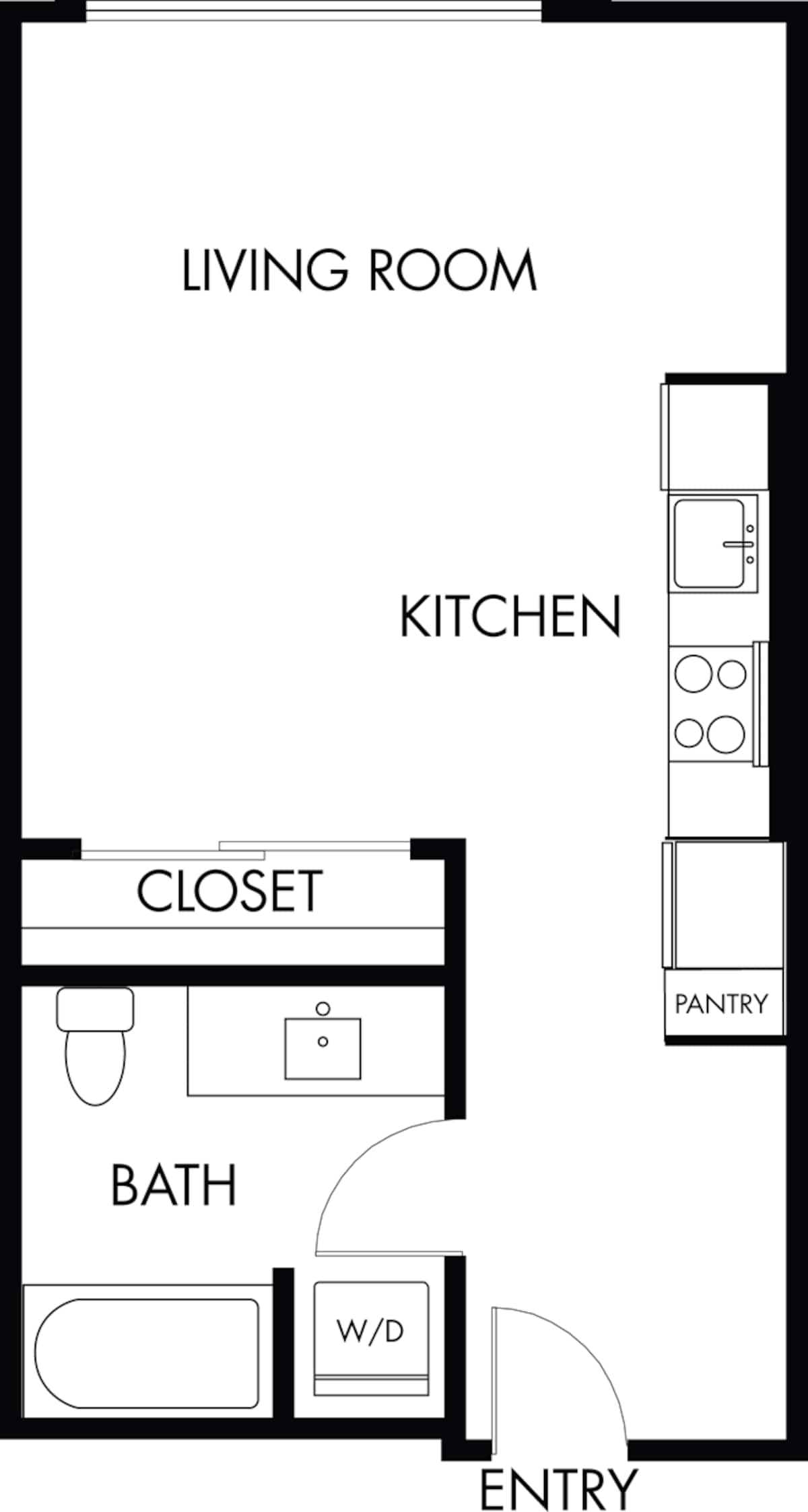 Floorplan diagram for S.3, showing Studio