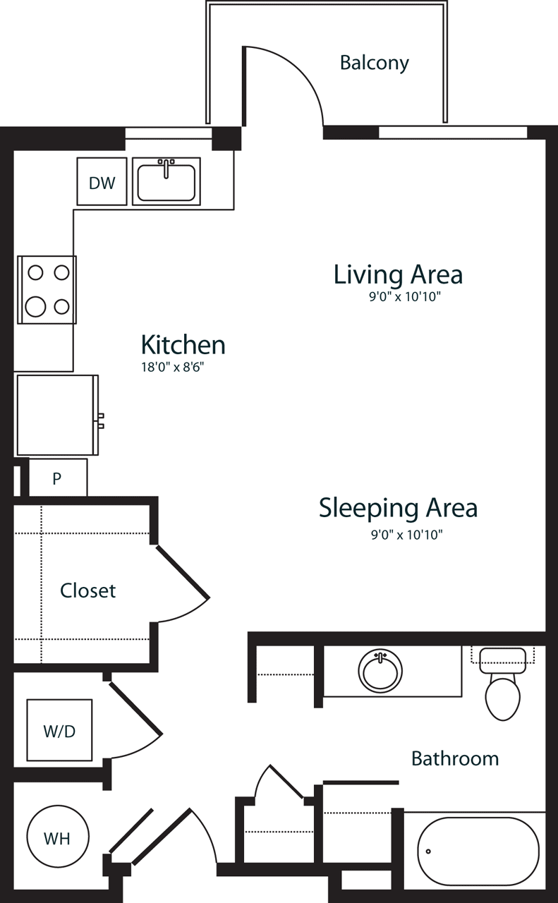 Floorplan diagram for S1 - Alt, showing Studio