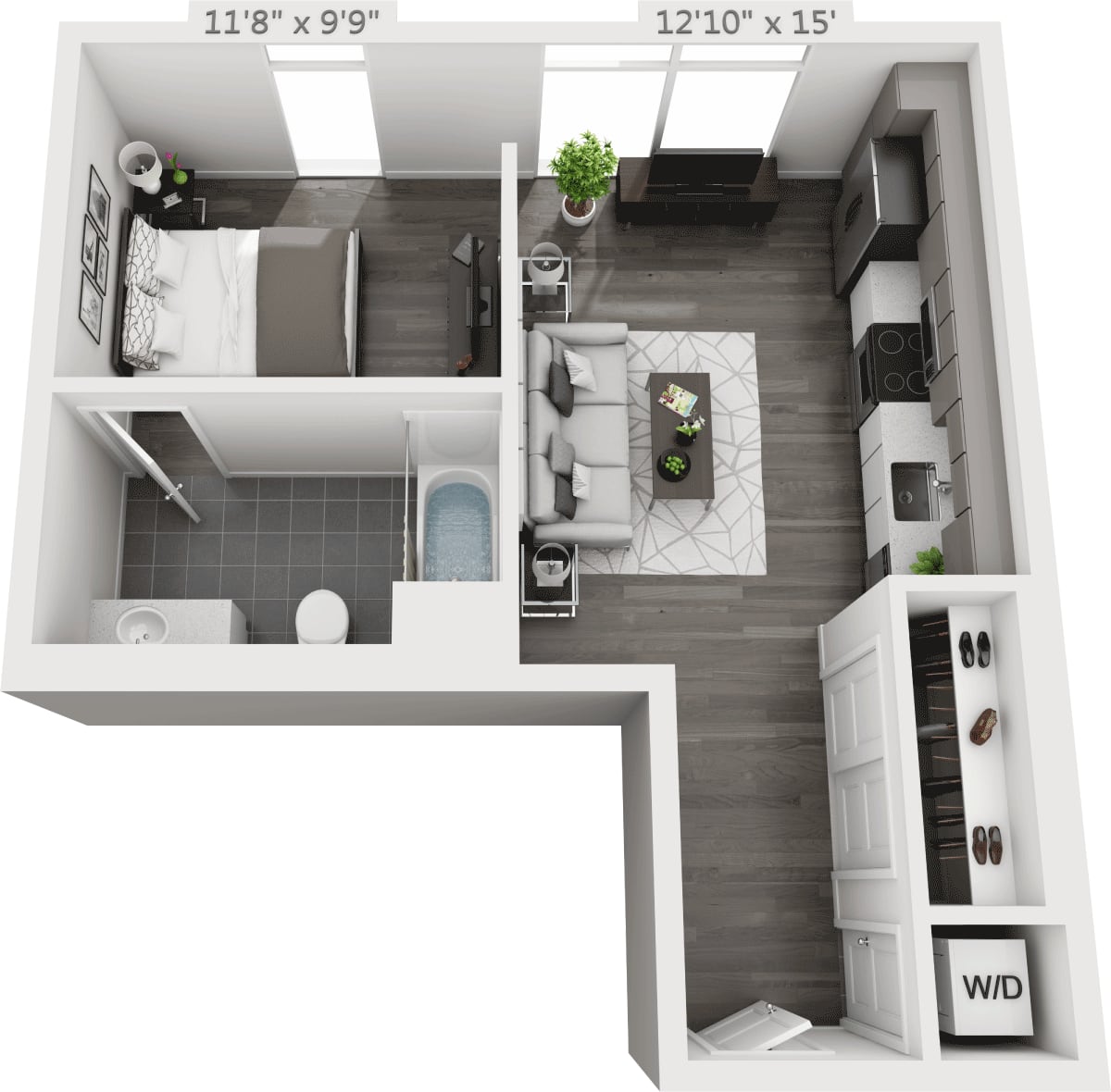 Floorplan diagram for S4, showing Studio