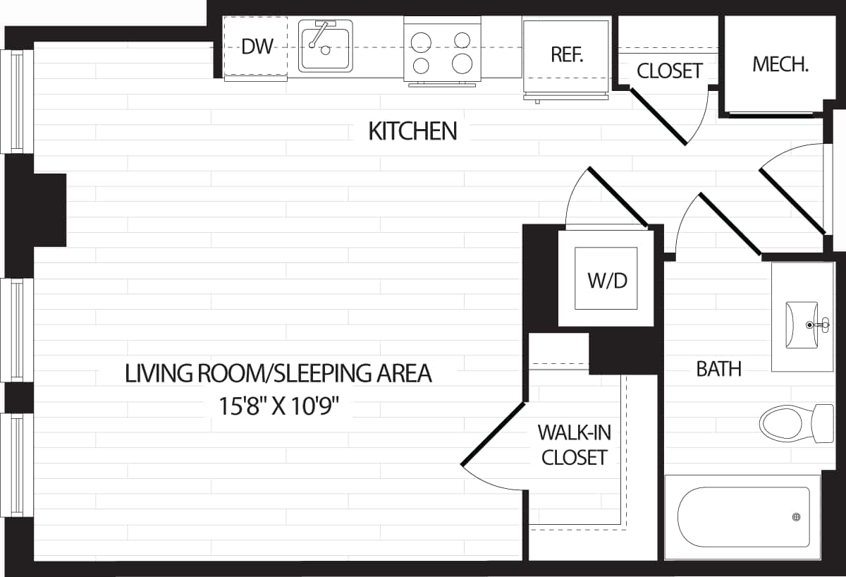 Floorplan diagram for S2, showing Studio