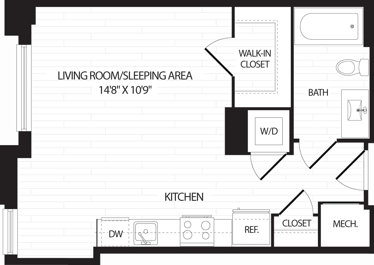Floorplan diagram for S4, showing Studio