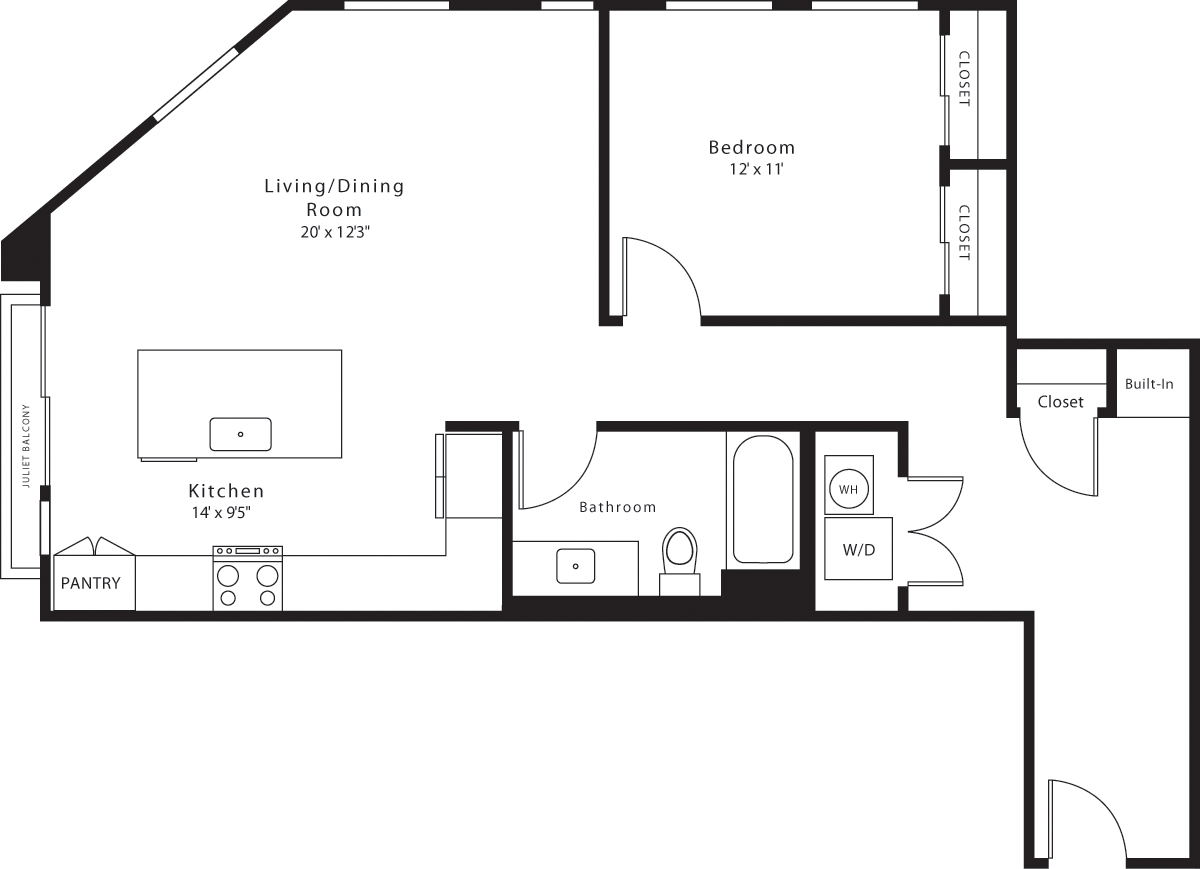 Plano de A23, que muestra 1 habitación
