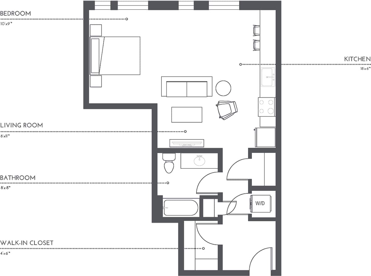 Floorplan diagram for S3.2, showing Studio