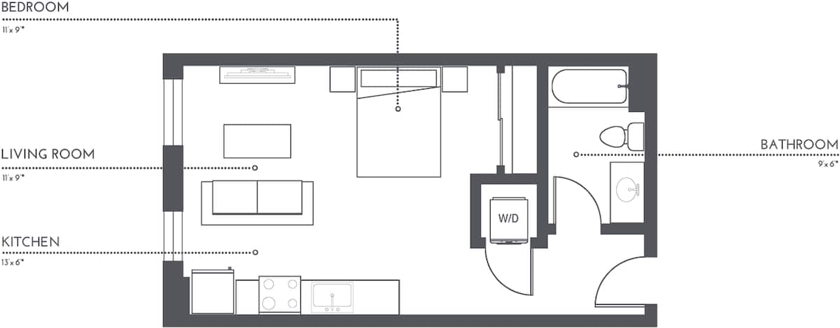 Floorplan diagram for S4, showing Studio