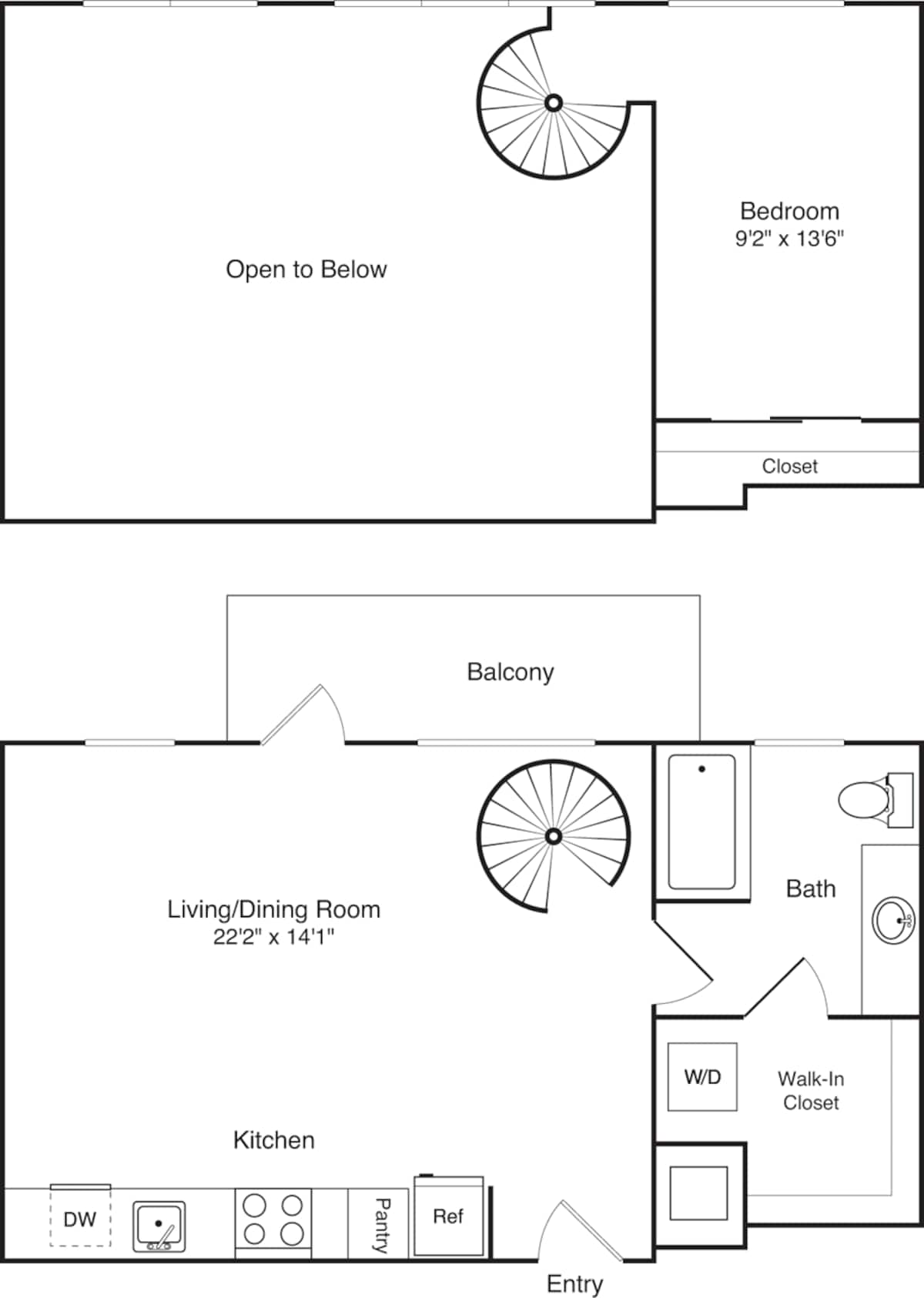 Floorplan diagram for A10.L, showing 1 bedroom