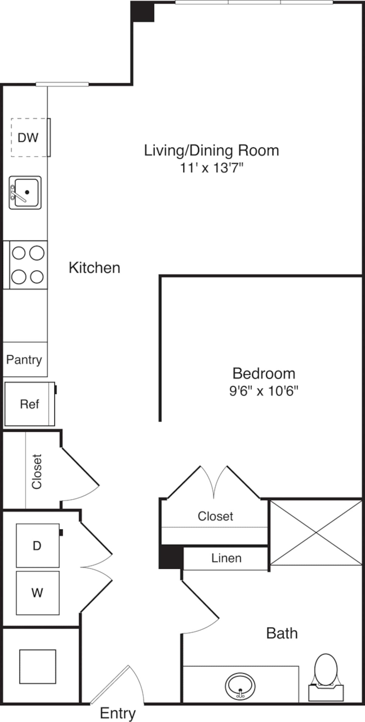 Floorplan diagram for S4, showing Studio