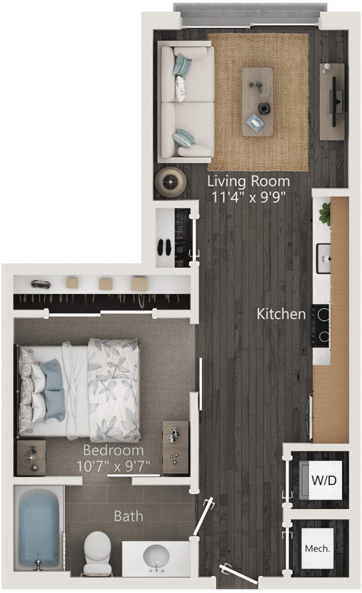 Floorplan diagram for S2, showing Studio