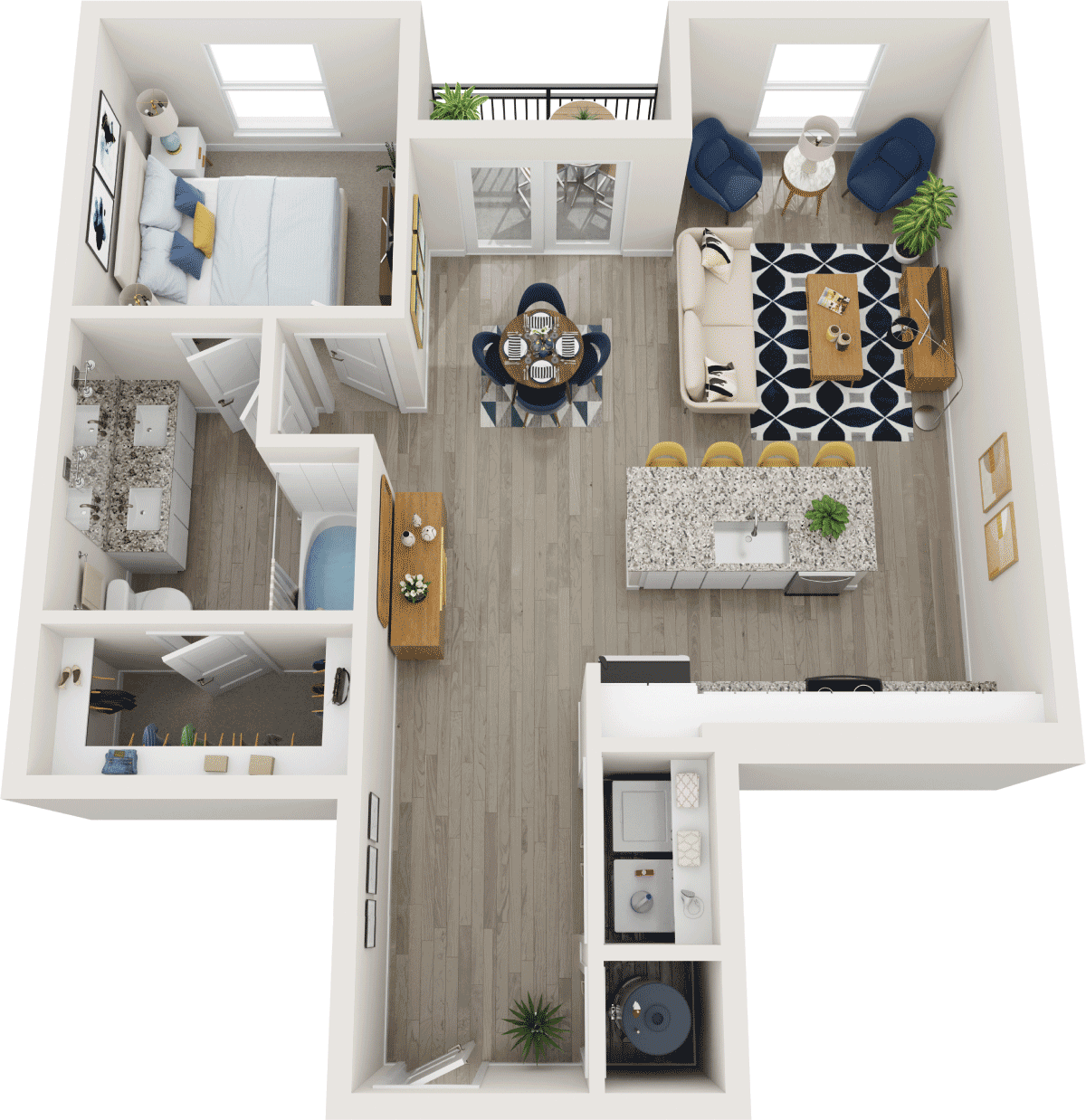 Plano de A4, que muestra 1 habitación