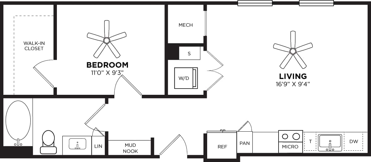 Floorplan diagram for S2, showing Studio