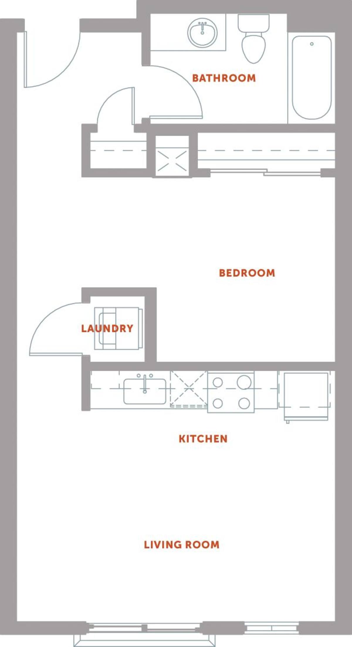 Floorplan diagram for S2, showing Studio