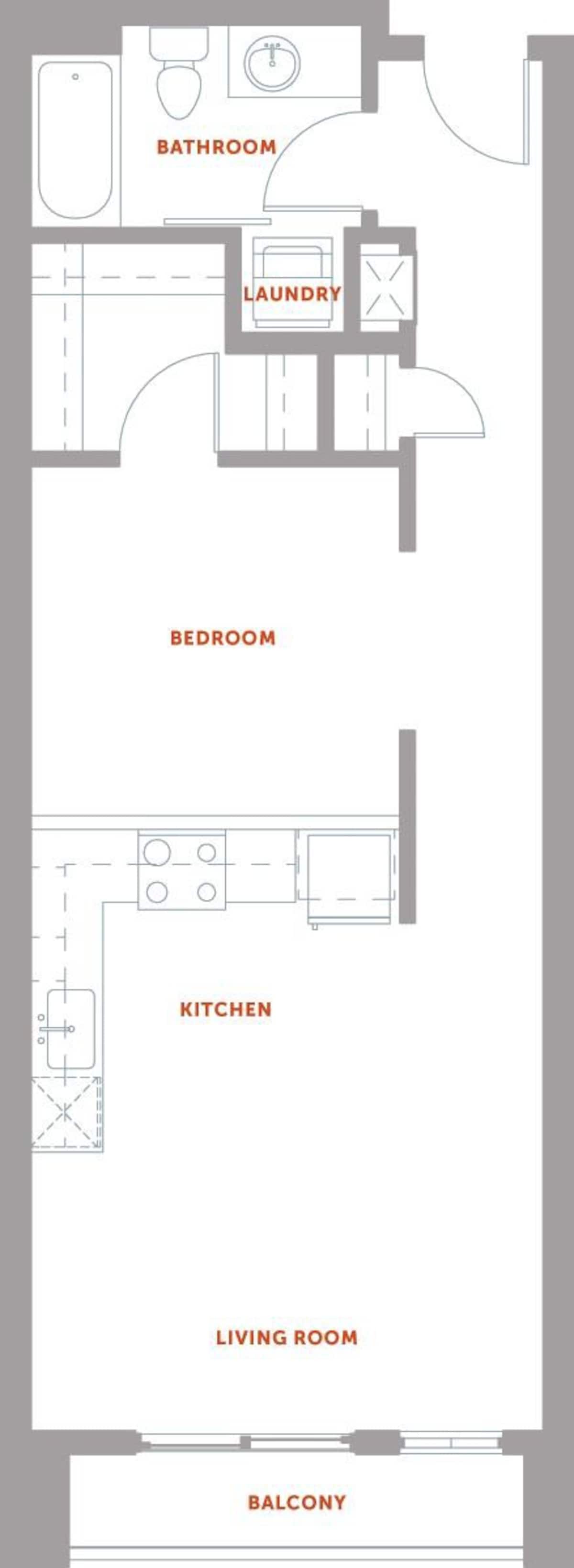 Floorplan diagram for S3, showing Studio