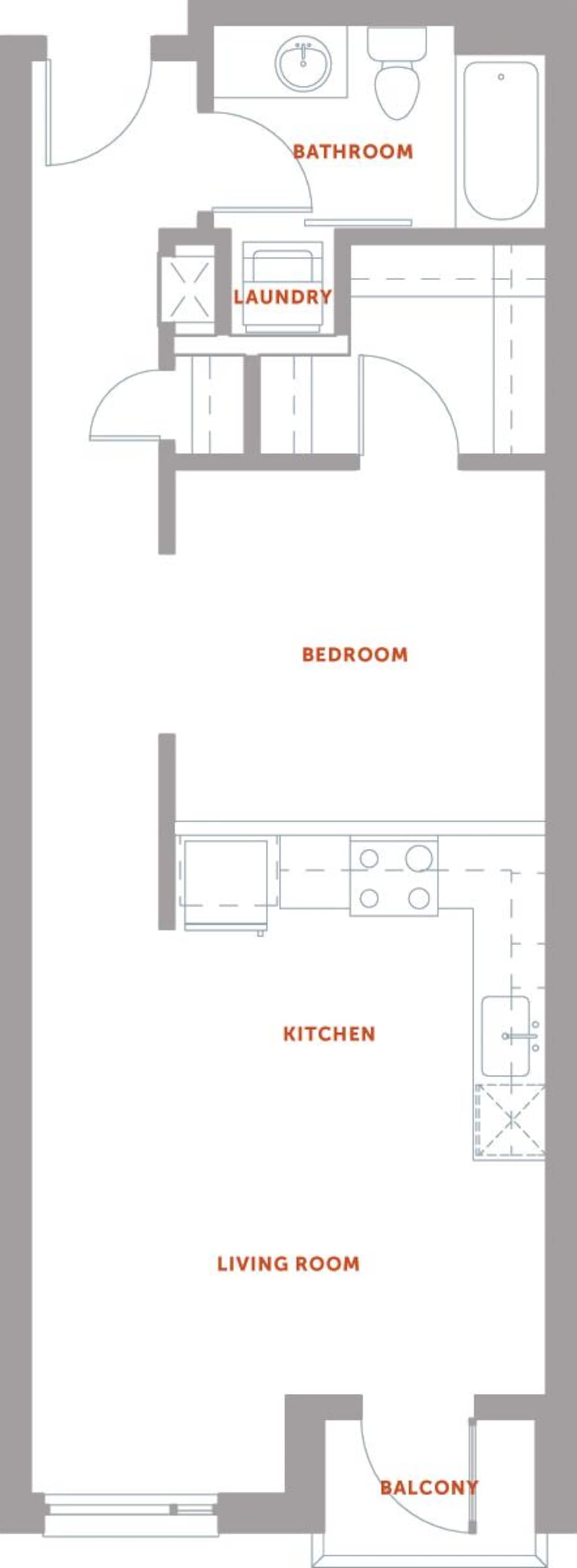 Floorplan diagram for S3 Series 03, showing Studio
