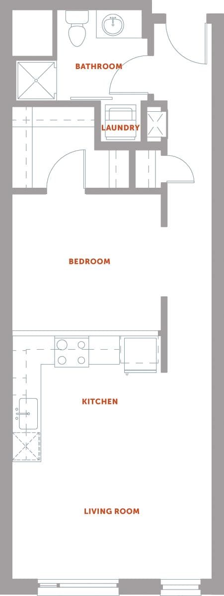 Floorplan diagram for S3 Series 04, showing Studio