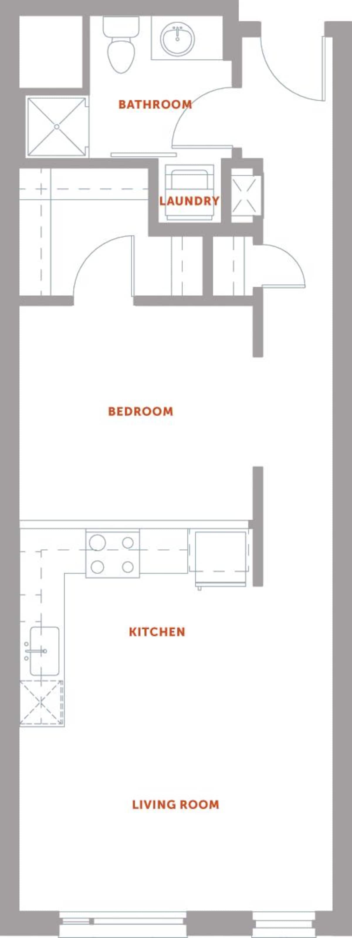 Floorplan diagram for S3 Series 04, showing Studio