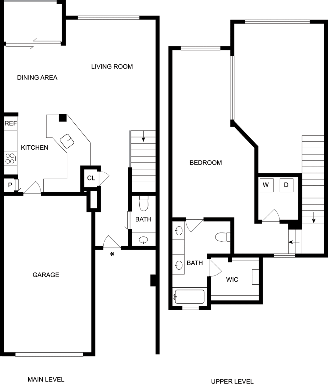 Plano de Westport, que muestra 1 habitación