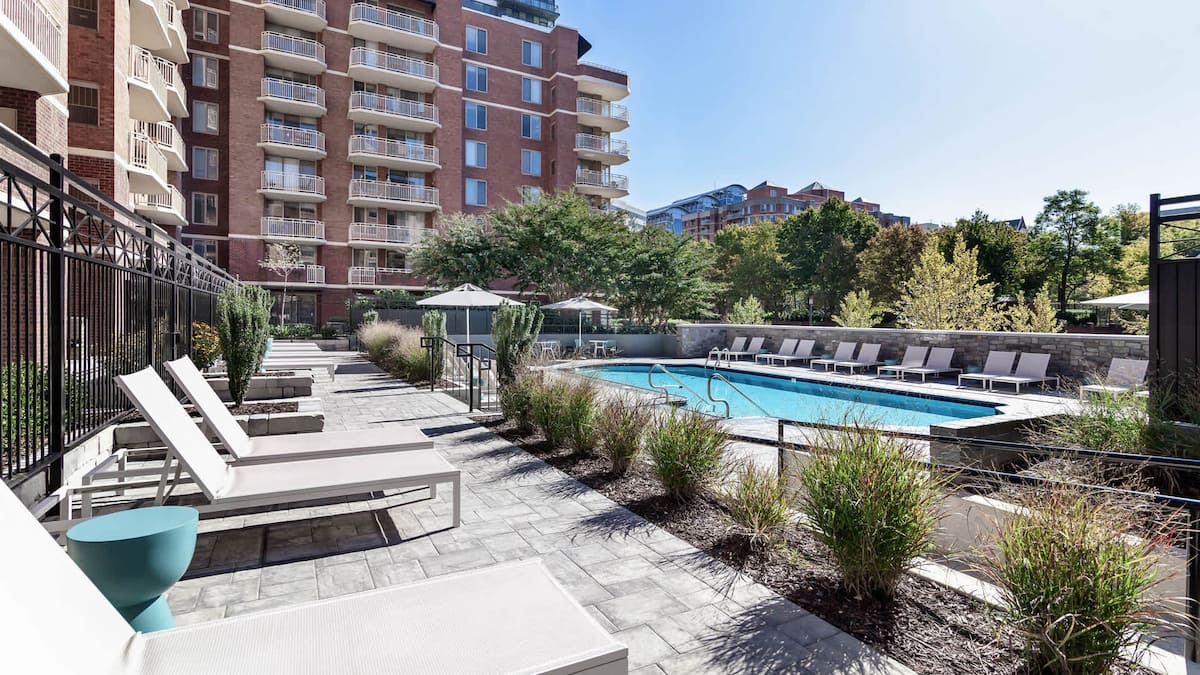 Exterior of Edgemont at Bethesda Metro, an Airbnb-friendly apartment in Bethesda, MD