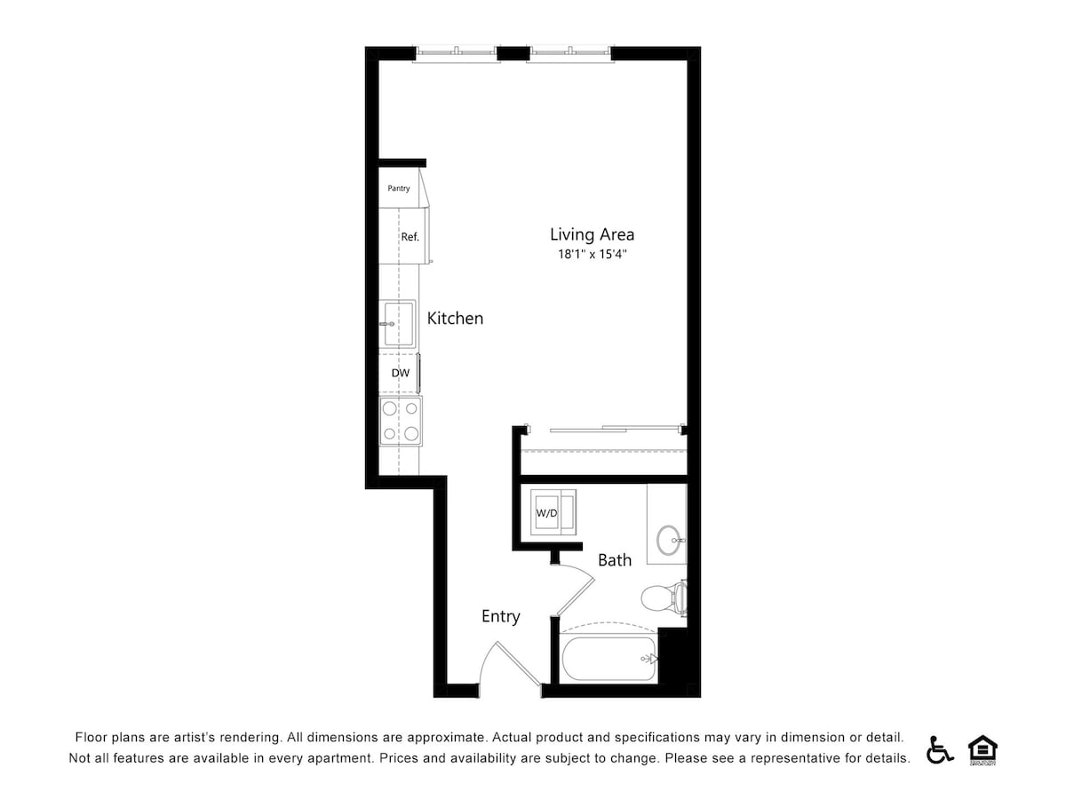 Floorplan diagram for A2, showing Estudio