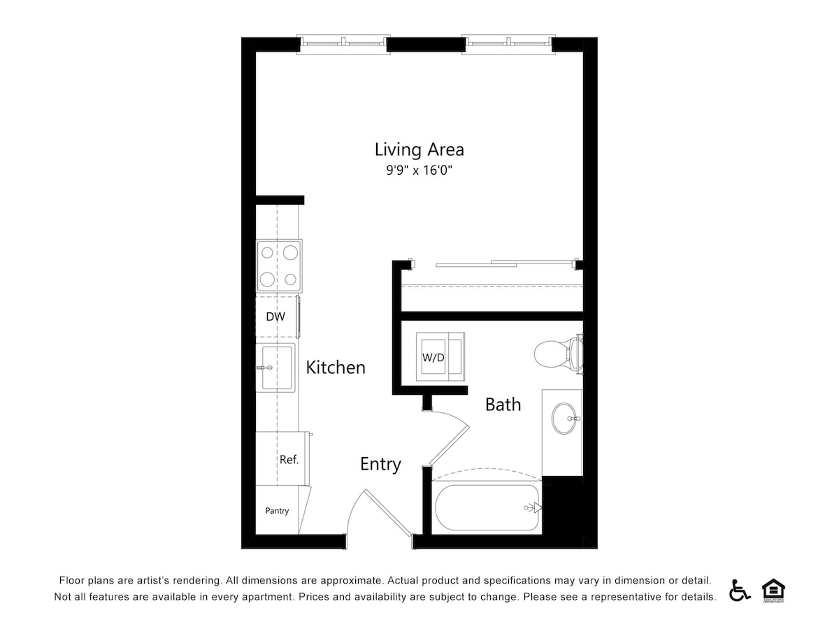 Floorplan diagram for A3, showing Studio