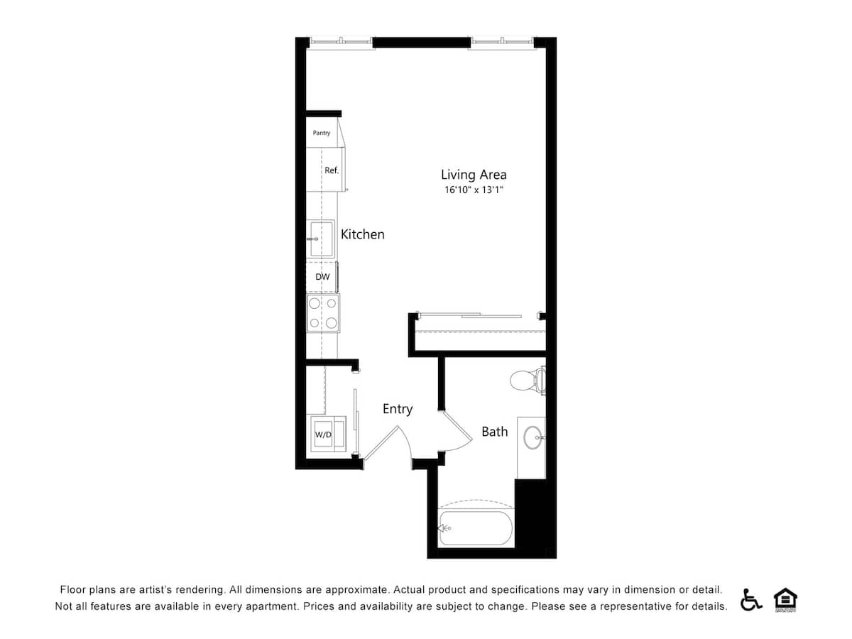 Floorplan diagram for B3.1, showing 1 bedroom