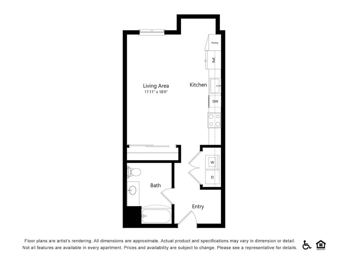 Floorplan diagram for A8.1, showing Studio