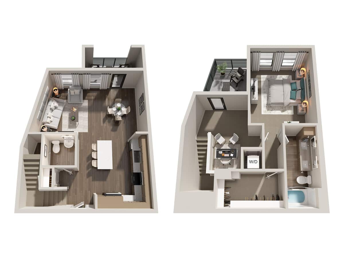 Floorplan diagram for TH-A10, showing 1 bedroom