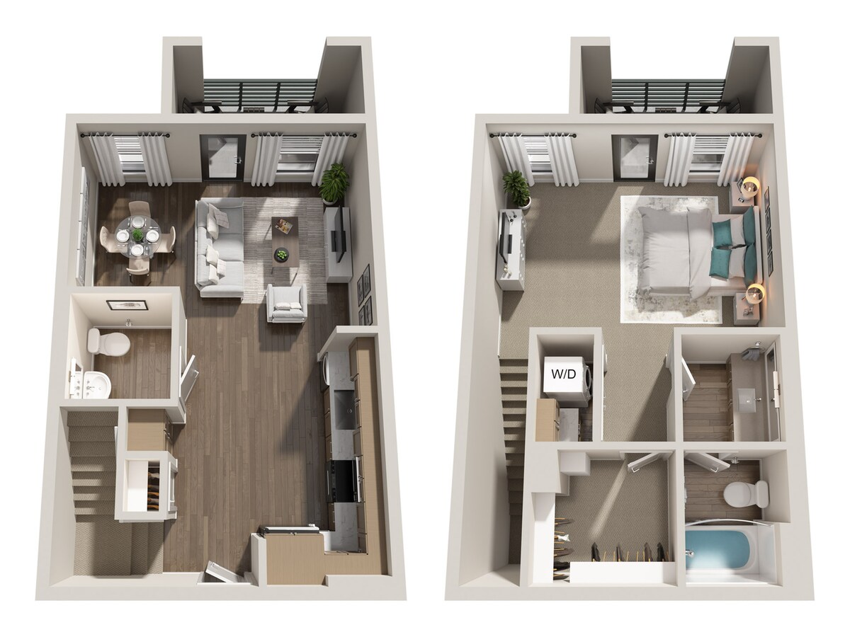 Floorplan diagram for TH-A7, showing 1 bedroom