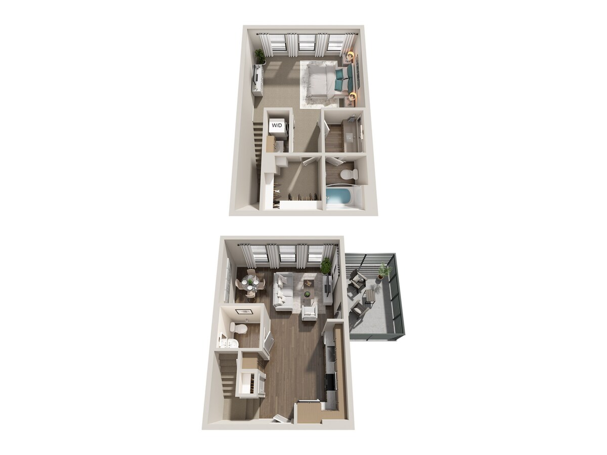 Floorplan diagram for TH-A8, showing 1 bedroom