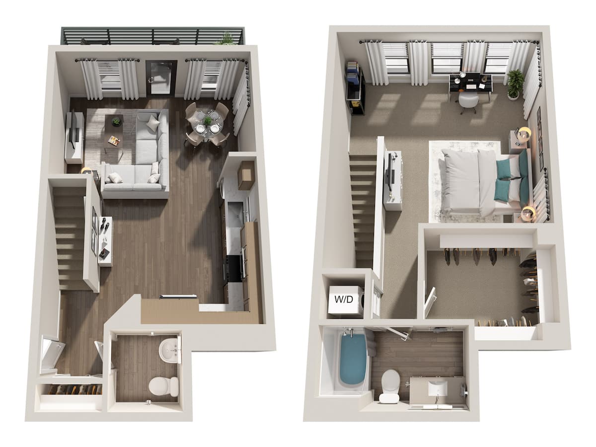 Floorplan diagram for TH-A9, showing 1 bedroom