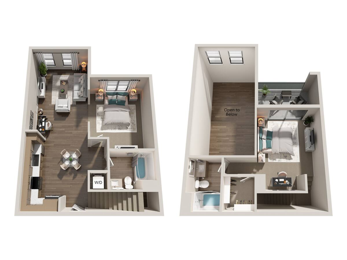 Floorplan diagram for A12L, showing 1 bedroom