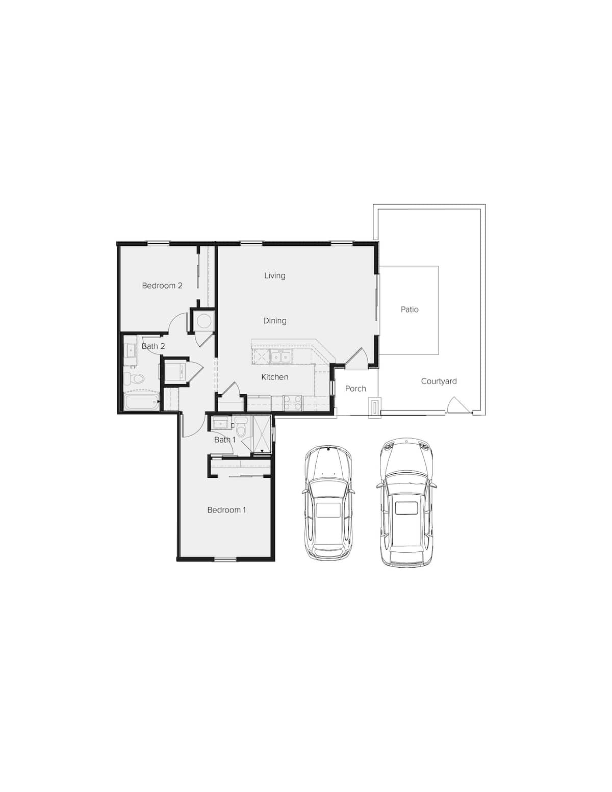Floorplan diagram for Eclipse, showing 2 bedroom