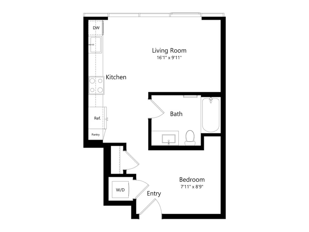 Floorplan diagram for S3, showing Studio