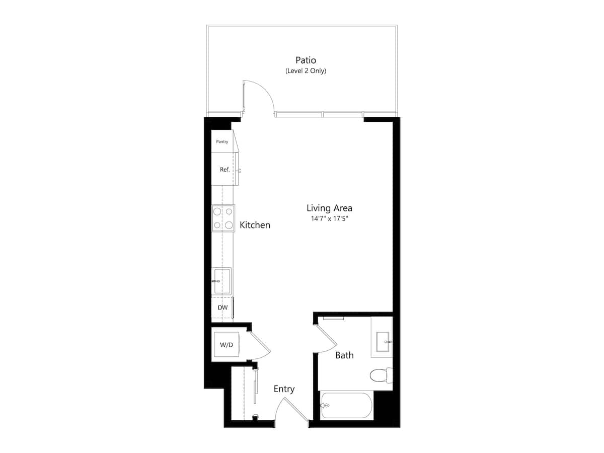 Floorplan diagram for S4, showing Studio