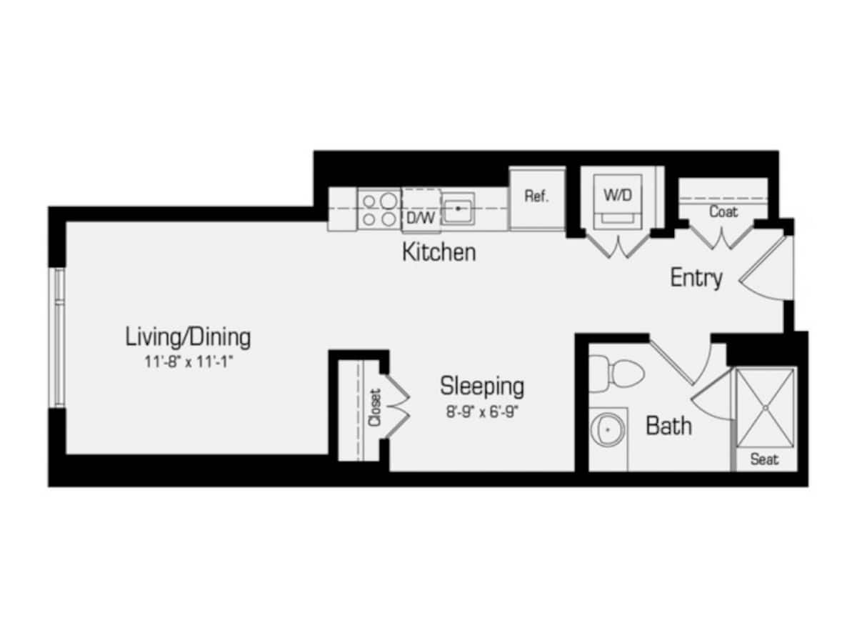 Floorplan diagram for M3, showing Studio