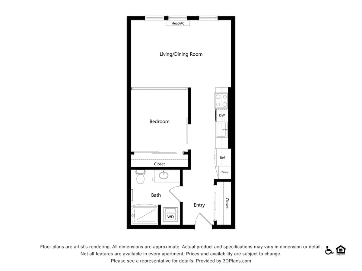 Floorplan diagram for B2, showing 1 bedroom