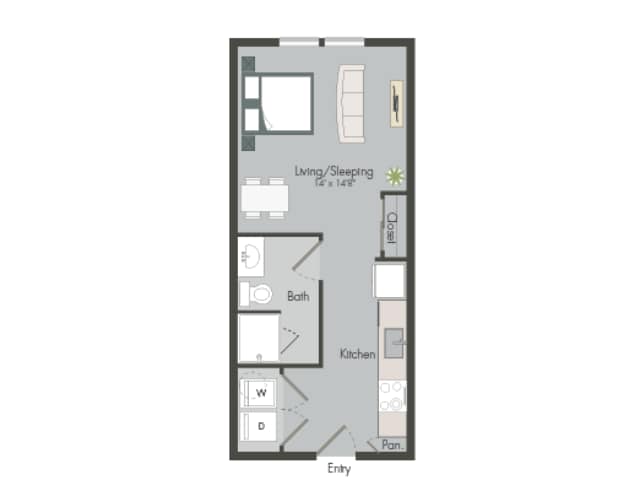 Diagrama del plano para E1B, que muestra Estudio