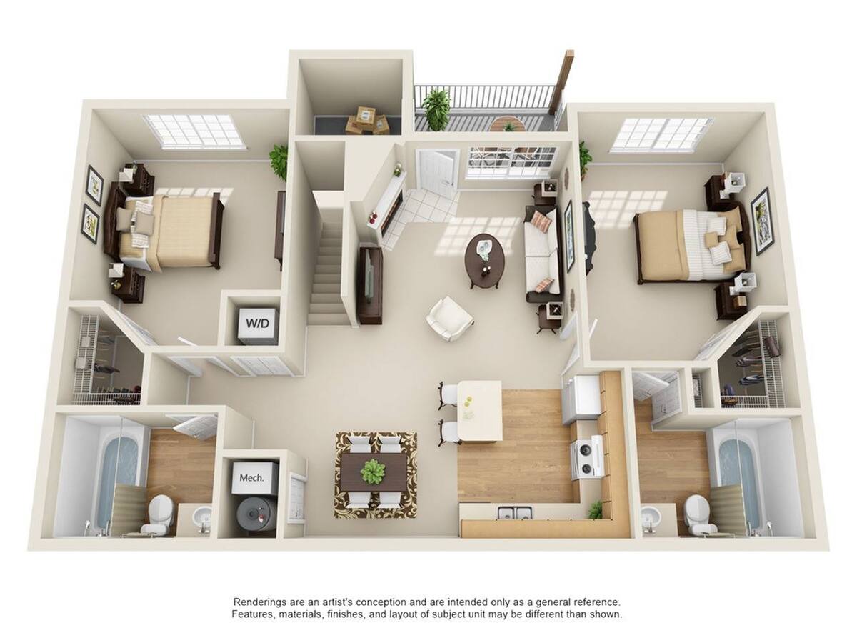 Floorplan diagram for Maroon Bells 2, showing 2 bedroom
