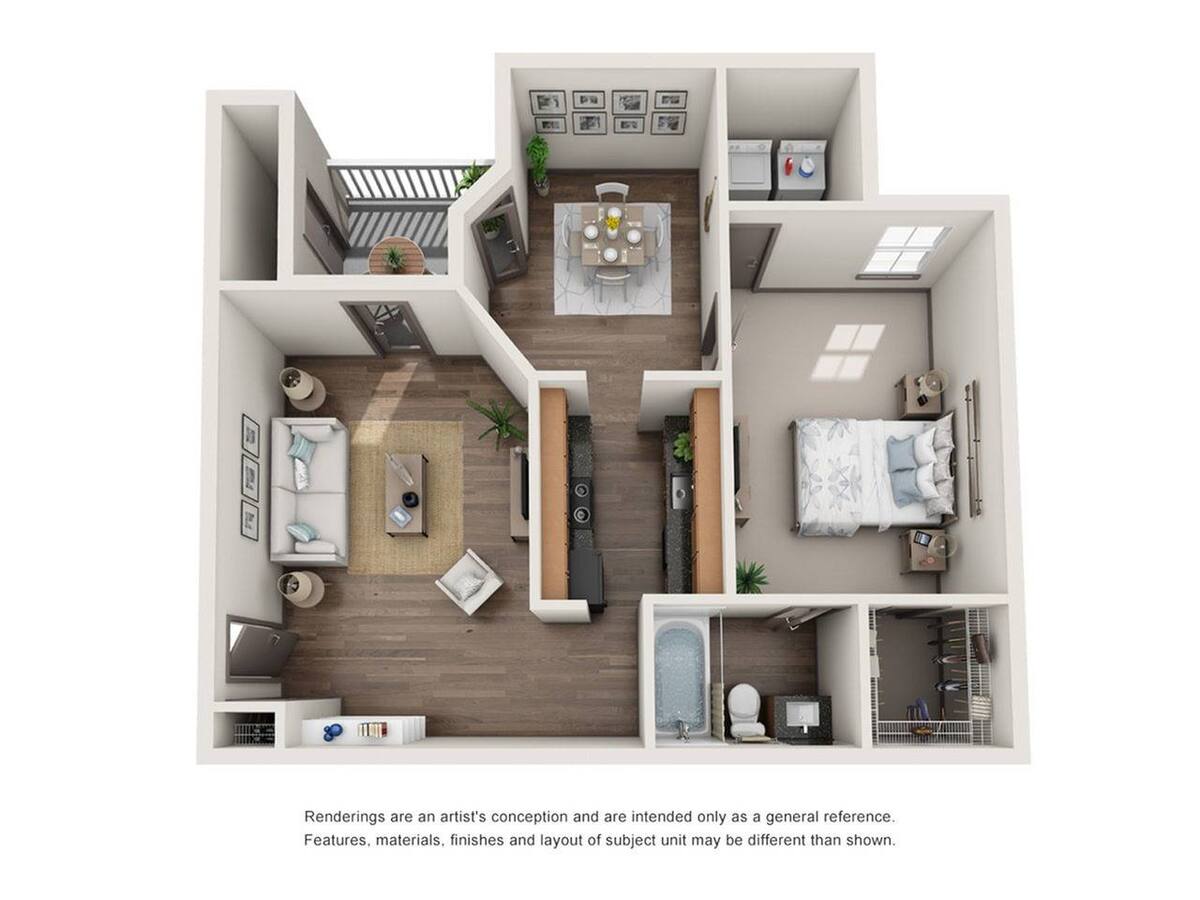Floorplan diagram for A4, showing 1 bedroom