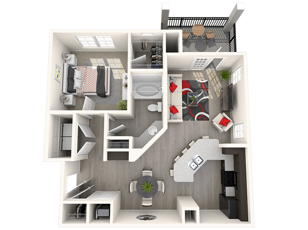 Floorplan diagram for Camp, showing 1 bedroom