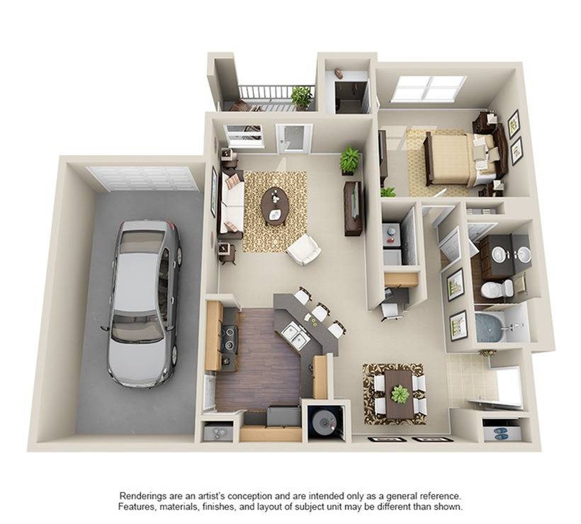 Floorplan diagram for A1G, showing 1 bedroom