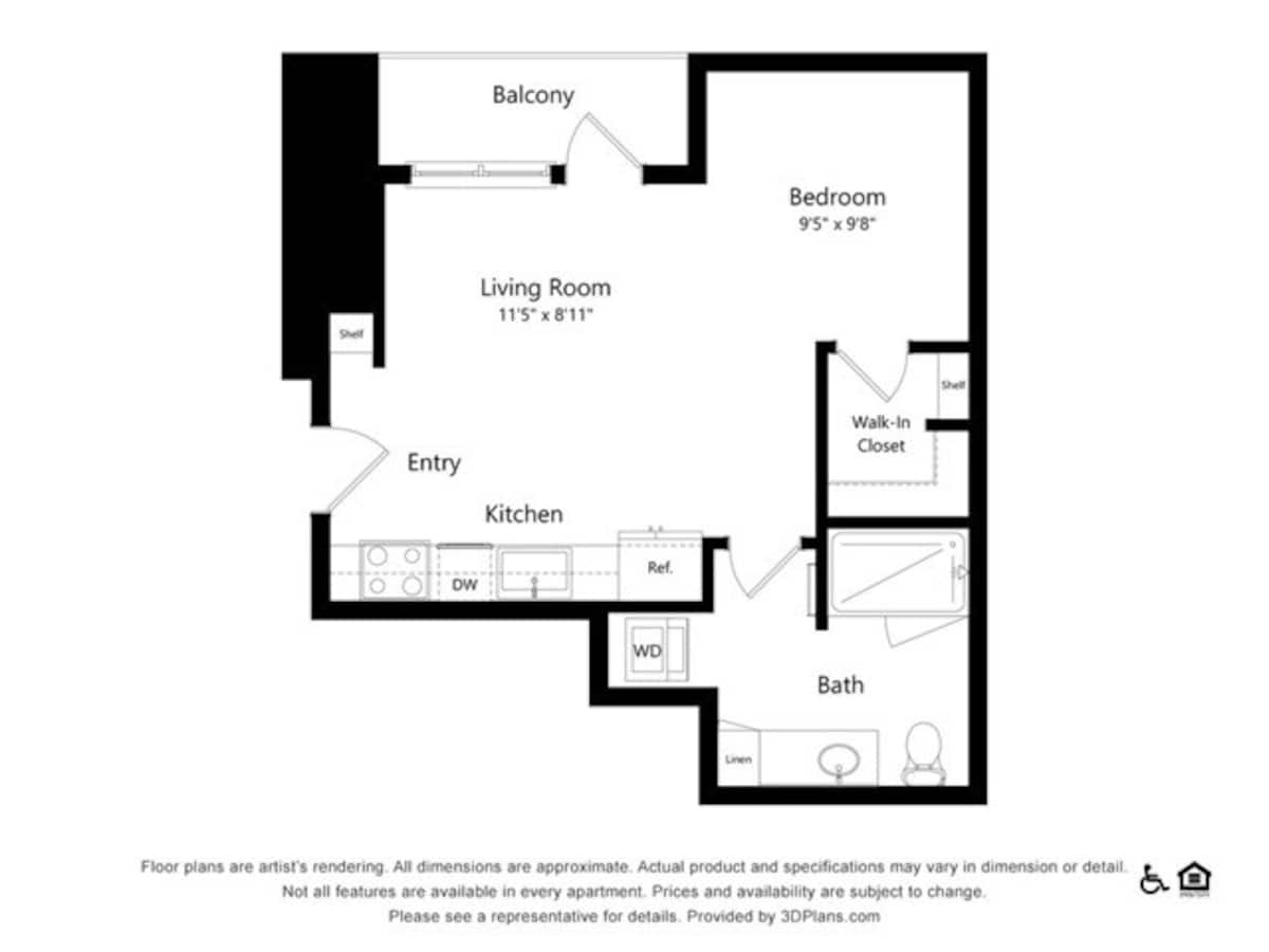 Floorplan diagram for S2, showing Studio