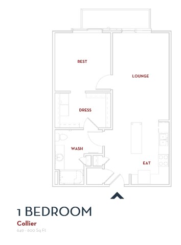 Plano de Collier, que muestra 1 habitación