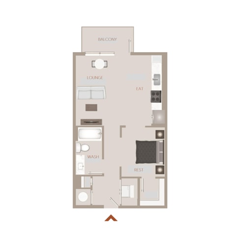 Floorplan diagram for Banksy, showing Studio
